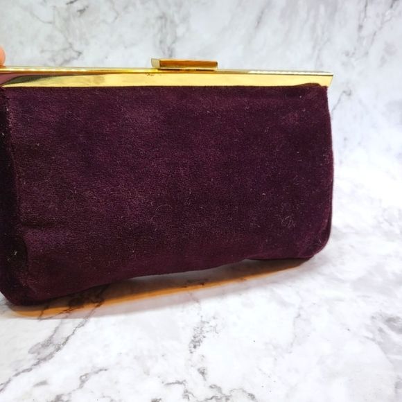 Estee Lauder cosmetic bag clutch burgundy - Picture 1 of 6
